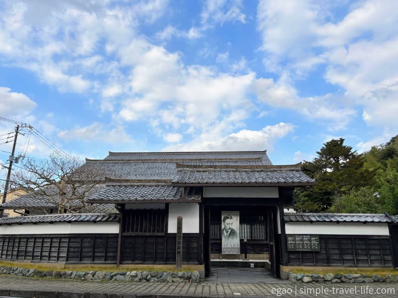 和風の外観の小泉八雲記念館