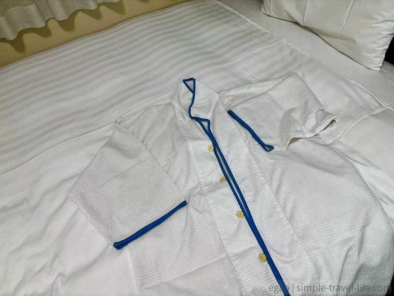 コンフォートホテル奈良のワンピースタイプのパジャマ