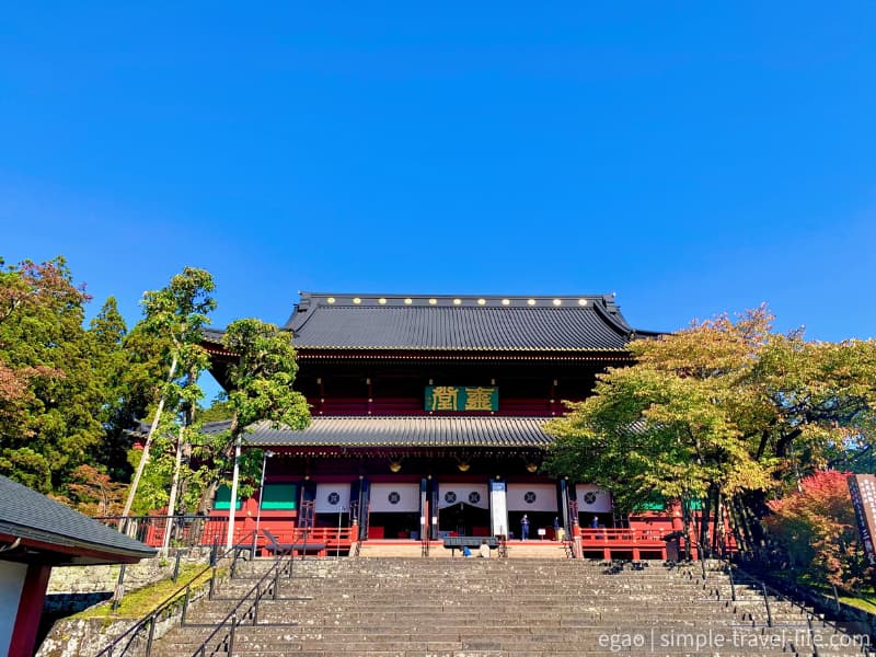 天台宗三本山のひとつ輪王寺の本堂は東日本では最も大きな木造の建物