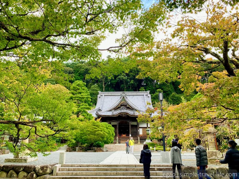 初秋の気配が感じられる修善寺の境内